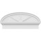 Ekena Millwork Elliptical 3 Spoke Architectural Grade PVC Combination Pediment, 32"W x 14-7/8"H x 2-3/4"P PEDPC032X150ELL03 - alternate 6
